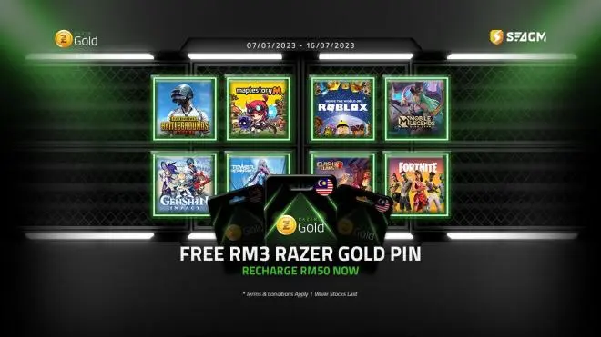 Free Pin Razer Gold Malaysia!